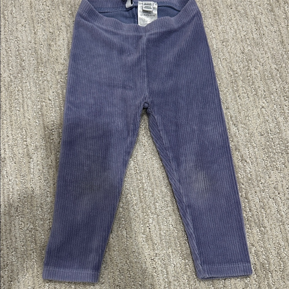Janie and Jack Kids Ribbed Leggings in Lilac